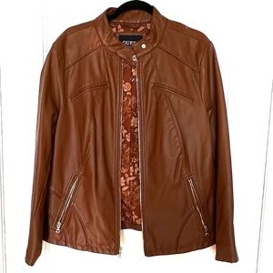 Guess Faux Leather Moto Jacket
